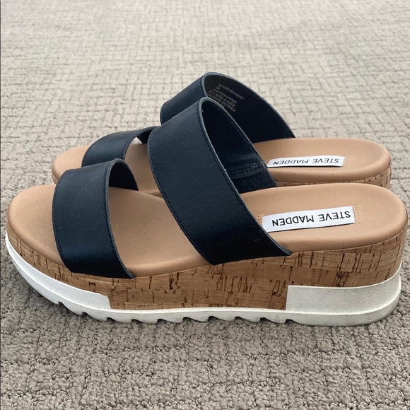 Steve Madden Black Women's Sandals - Picture 3 of 4